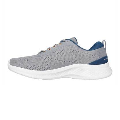 Grey-Blue - Back - Skechers Mens Go Run Consistent Mesh Low Trainers
