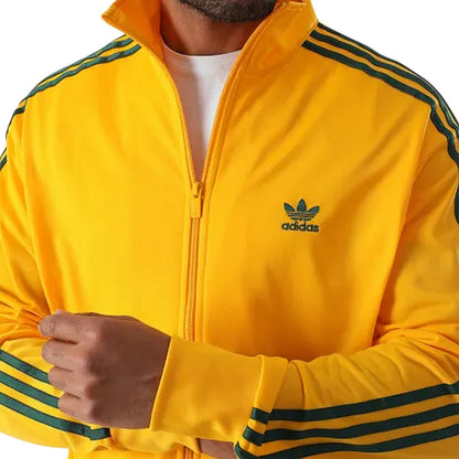 Yellow - Side - Adidas Mens Classics Side Stripe Track Top