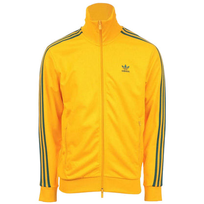 Yellow - Front - Adidas Mens Classics Side Stripe Track Top