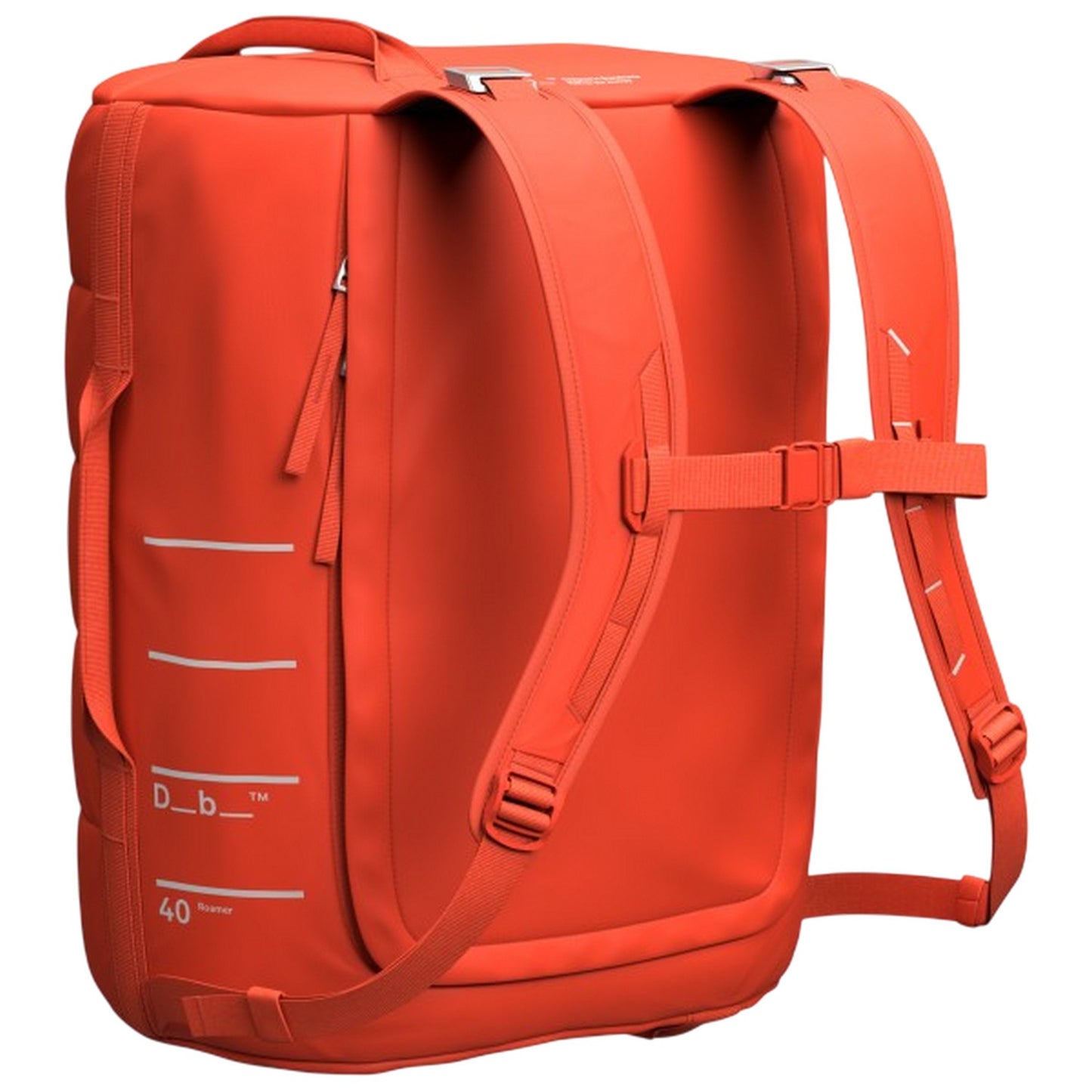 Red - Pack Shot - Db Roamer Barrel 40L Duffle Bag