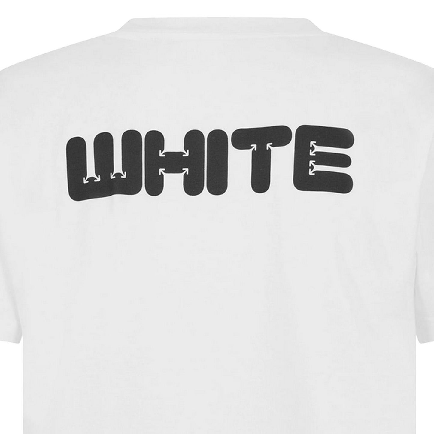 White - Lifestyle - Off White Mens Cotton Slim T-Shirt