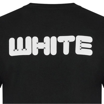 Black - Lifestyle - Off White Mens Cotton Slim T-Shirt