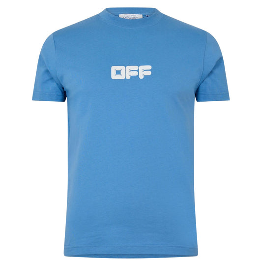 Allure - Front - Off White Mens Cotton Slim T-Shirt