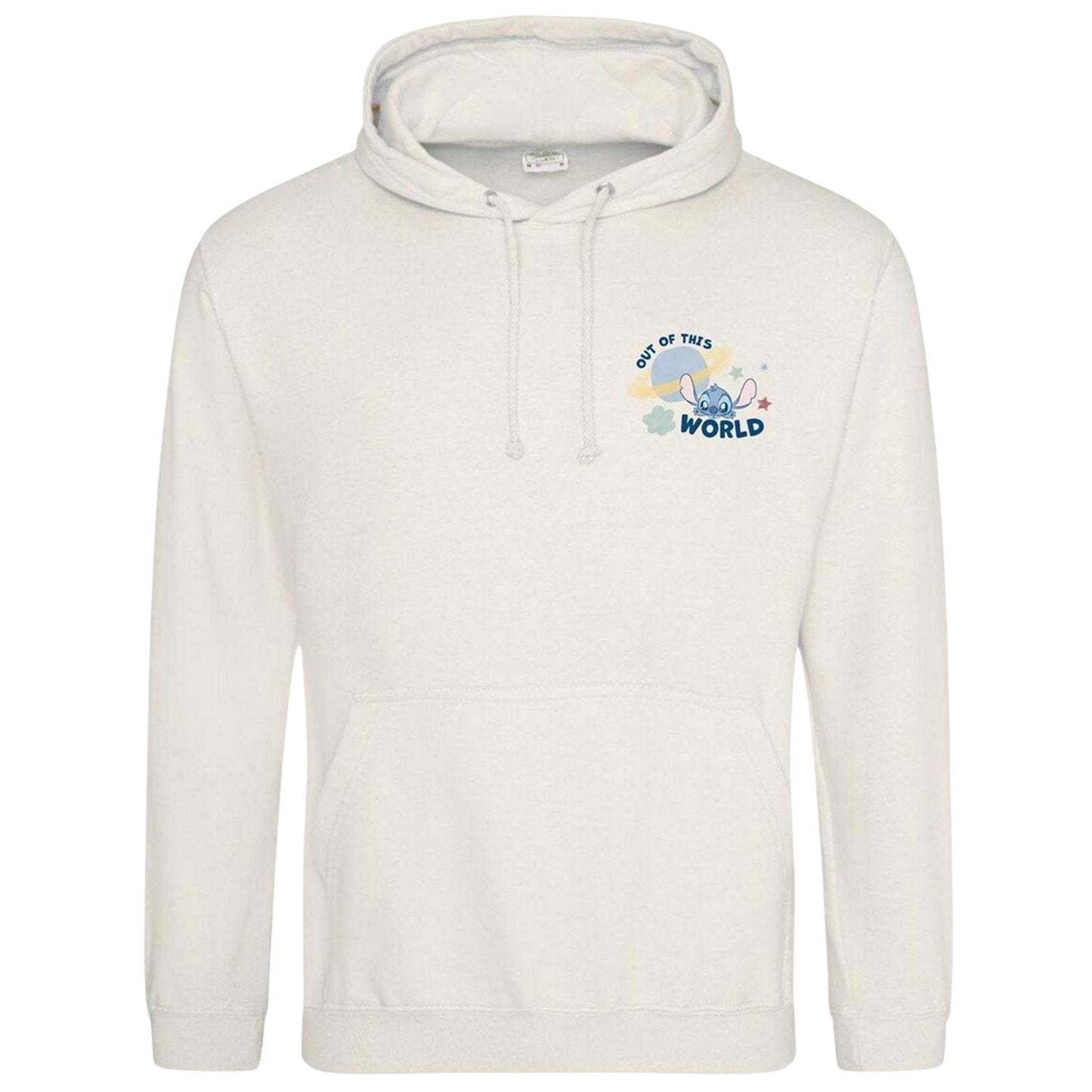 White - Front - Lilo & Stitch Mens Out Of This World Hoodie