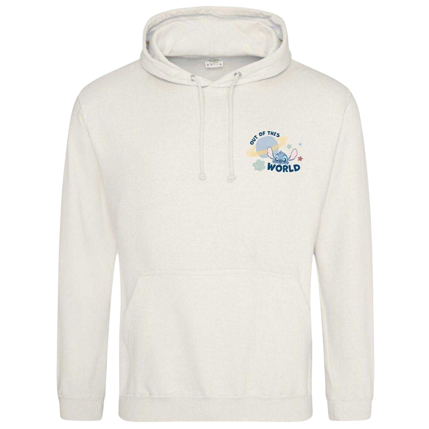 White - Front - Lilo & Stitch Mens Out Of This World Hoodie