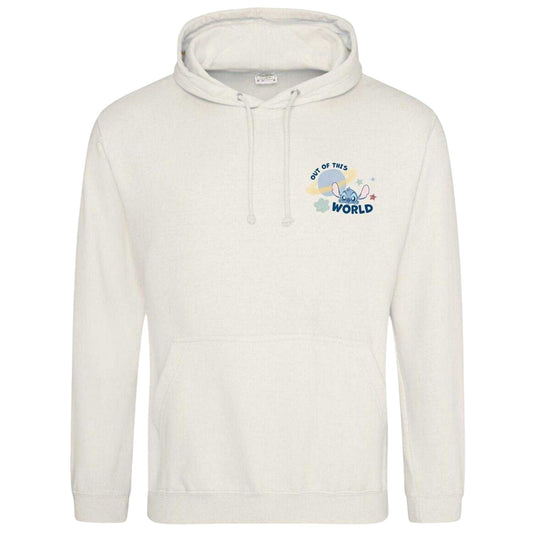 White - Front - Lilo & Stitch Mens Out Of This World Hoodie