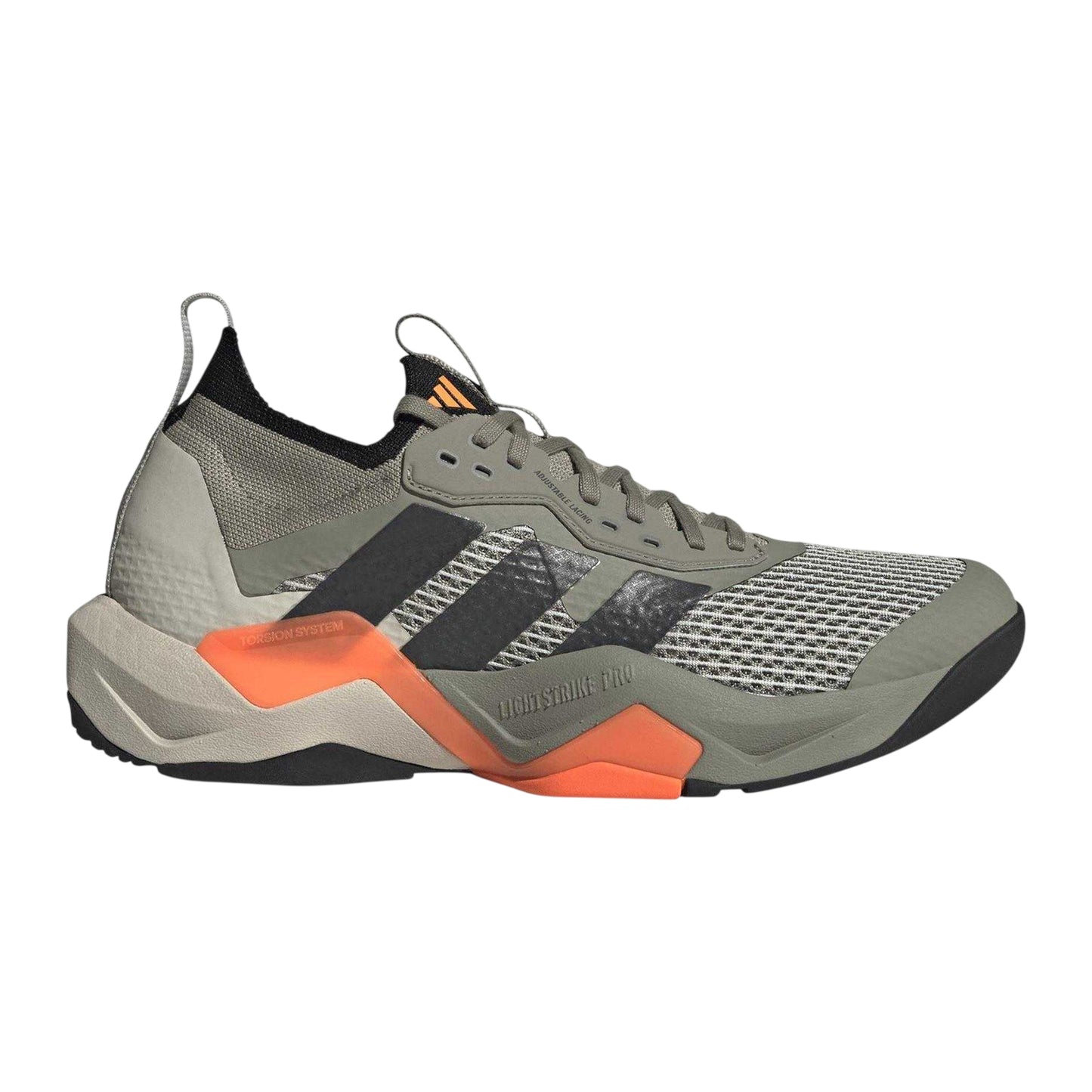 Silver-Orange - Front - Adidas Mens Rapidmove Adv Logo Trainers