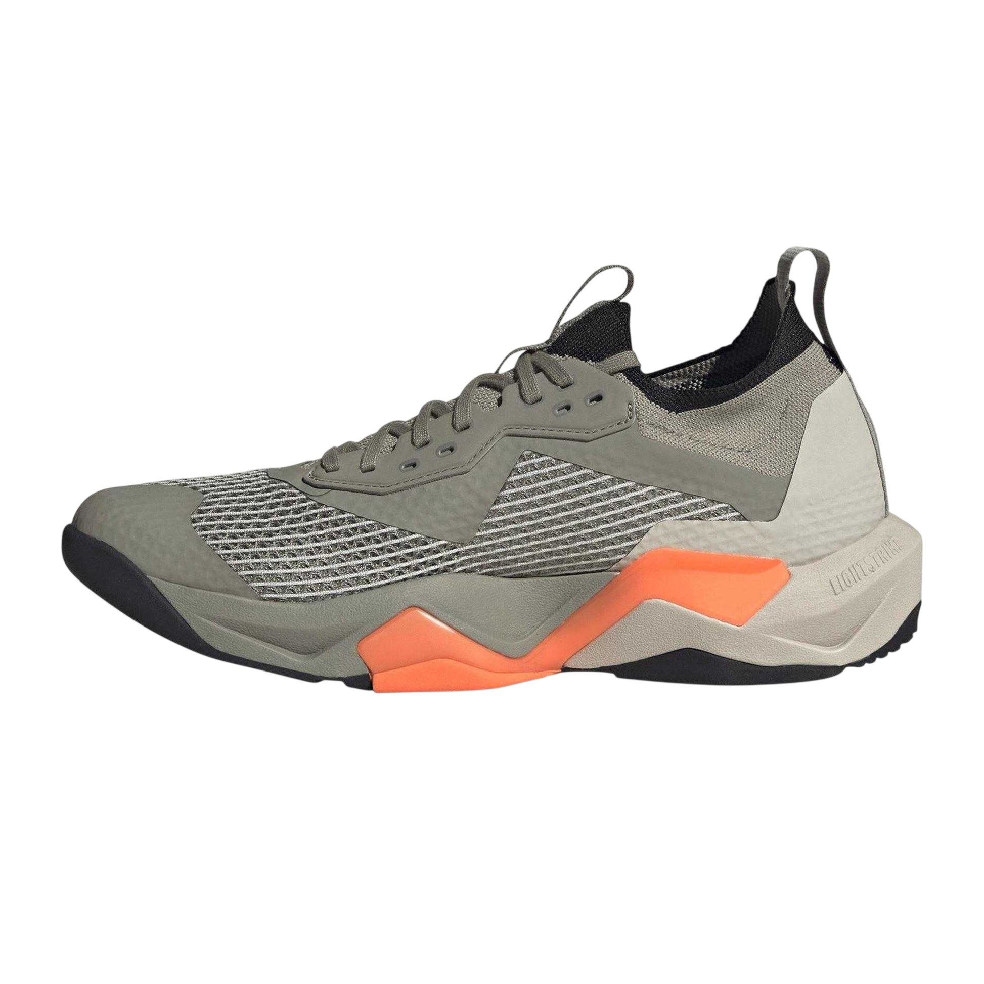 Silver-Orange - Side - Adidas Mens Rapidmove Adv Logo Trainers