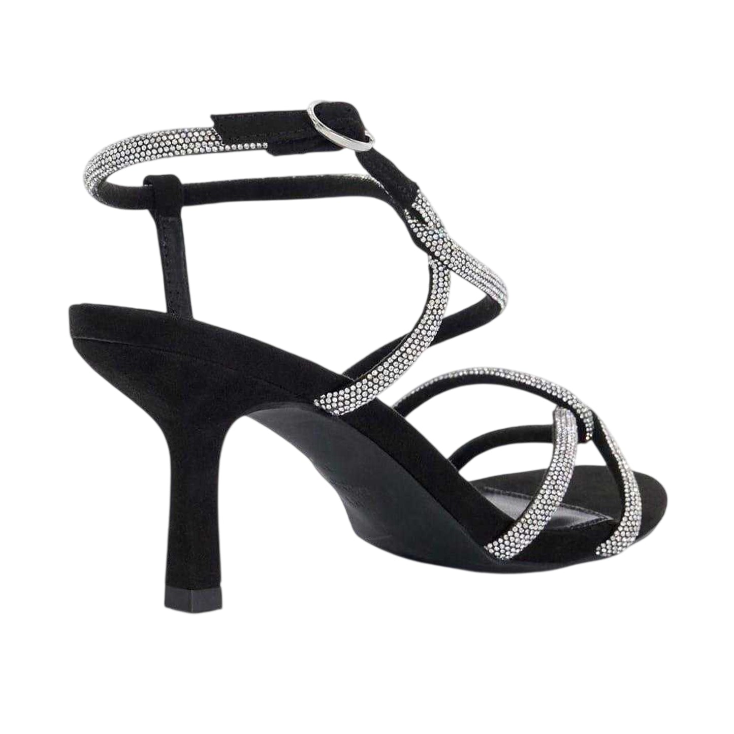 Black - Back - Dune London Womens-Ladies Malfi Wedding Stiletto Heel Sandals