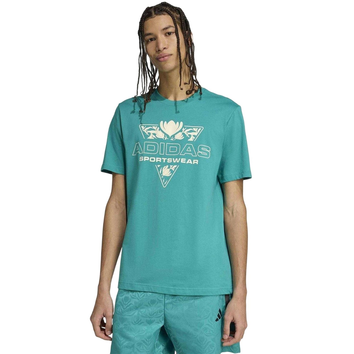 Teal - Pack Shot - Adidas Mens House Of Tiro Sports T-Shirt