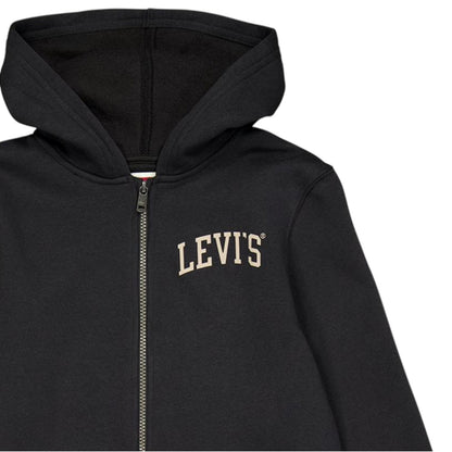 Jet Black - Side - Levis Childrens-Kids Oth Batwing Logo Hoodie