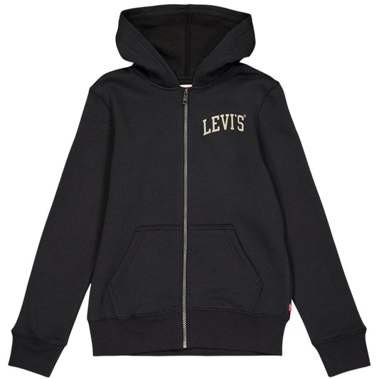 Jet Black - Front - Levis Childrens-Kids Oth Batwing Logo Hoodie