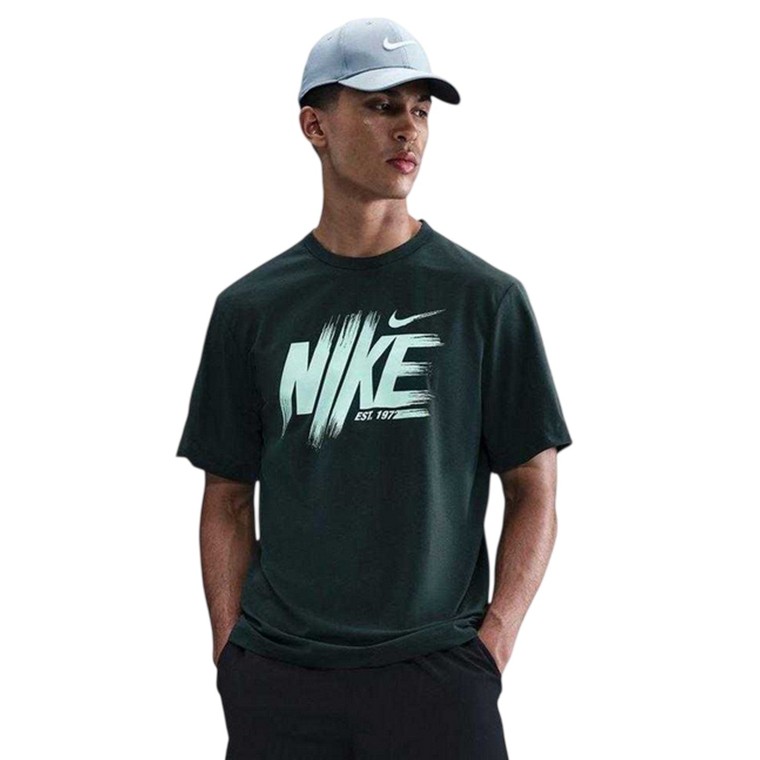 Seaweed-Mint Green - Front - Nike Mens Dri-FIT T-Shirt