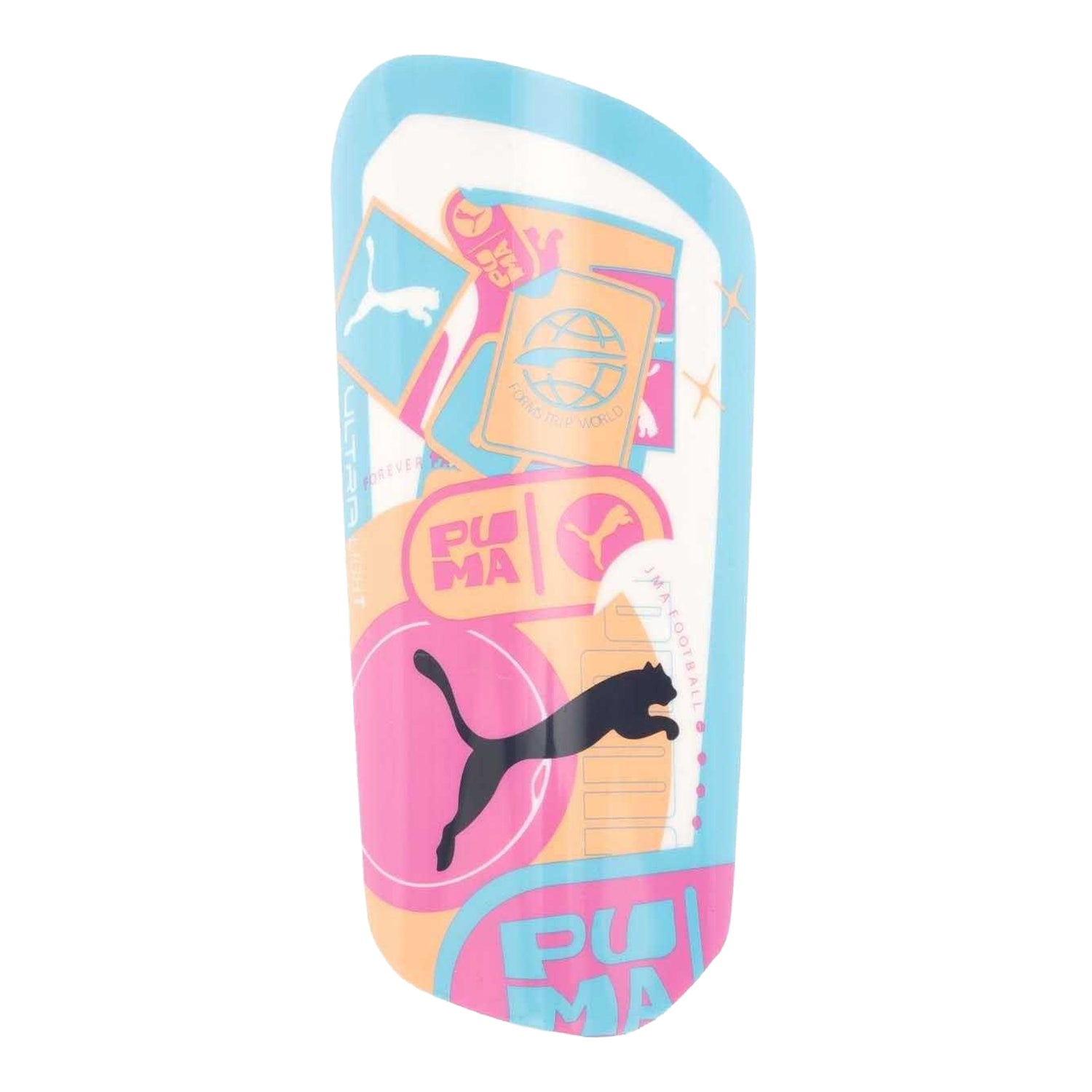 White-Pink - Back - Puma Volume Up Ultra Light Shin Guards