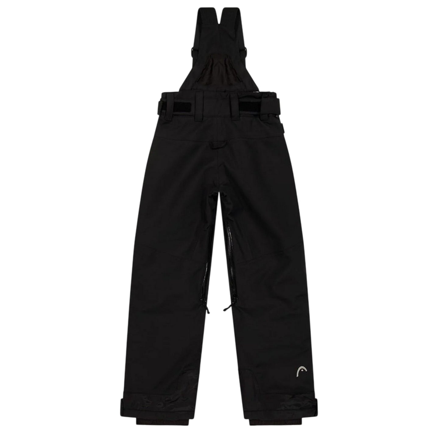 Black - Back - Head Childrens-Kids Pro Plain Salopettes