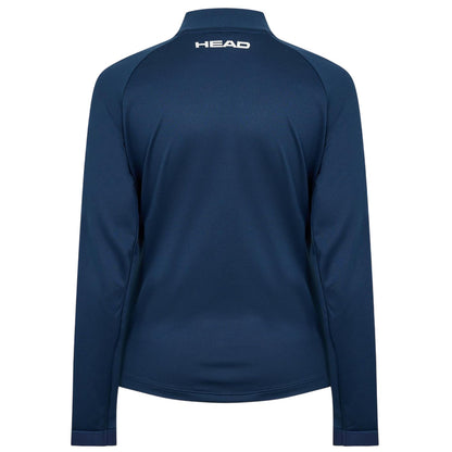 Blue - Back - Head Womens-Ladies Logo Full Zip Raglan Track Jacket