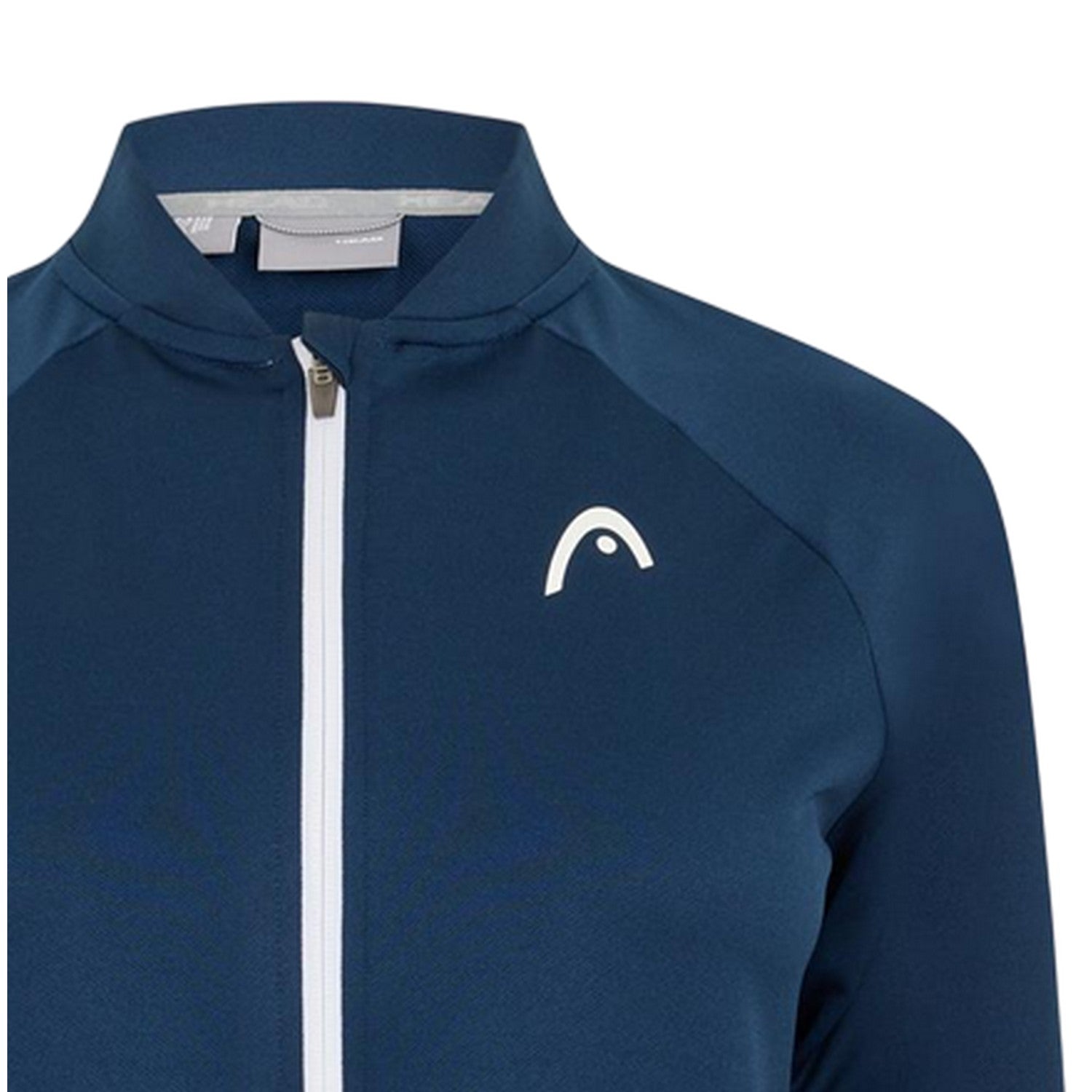 Blue - Side - Head Womens-Ladies Logo Full Zip Raglan Track Jacket