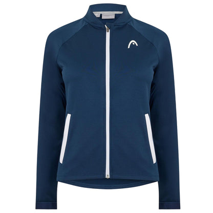 Blue - Front - Head Womens-Ladies Logo Full Zip Raglan Track Jacket