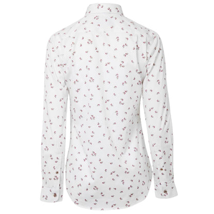 White - Back - Musto Womens-Ladies Country Birds Shirt