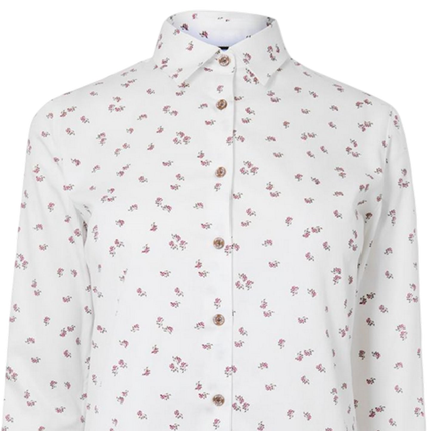 White - Side - Musto Womens-Ladies Country Birds Shirt