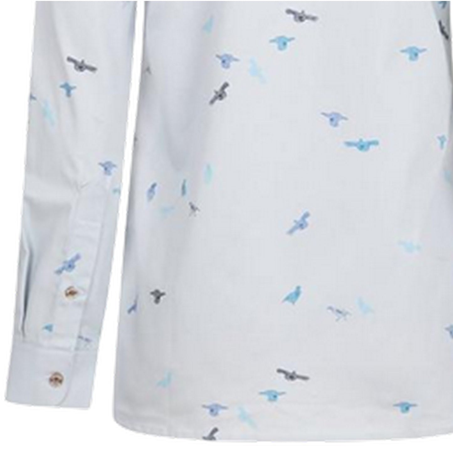 White-Blue - Lifestyle - Musto Womens-Ladies Country Birds Shirt