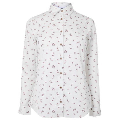 White - Front - Musto Womens-Ladies Country Birds Shirt