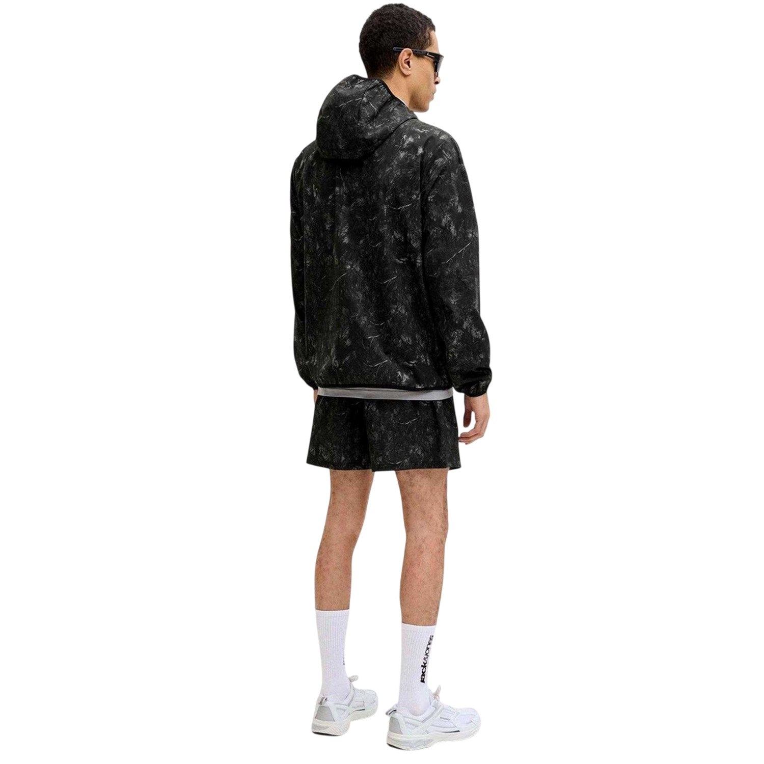 Black - Back - Jack And Jones Mens Windbreaker Set