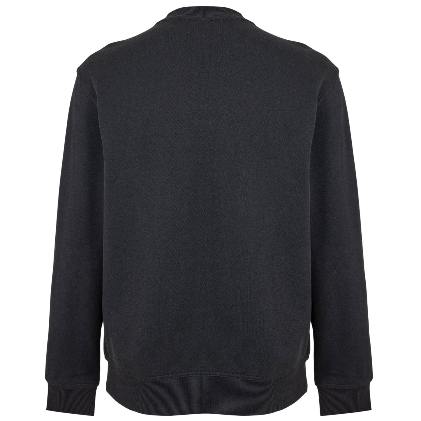 Black - Back - Boss Mens Wesmallcrew Logo Sweatshirt