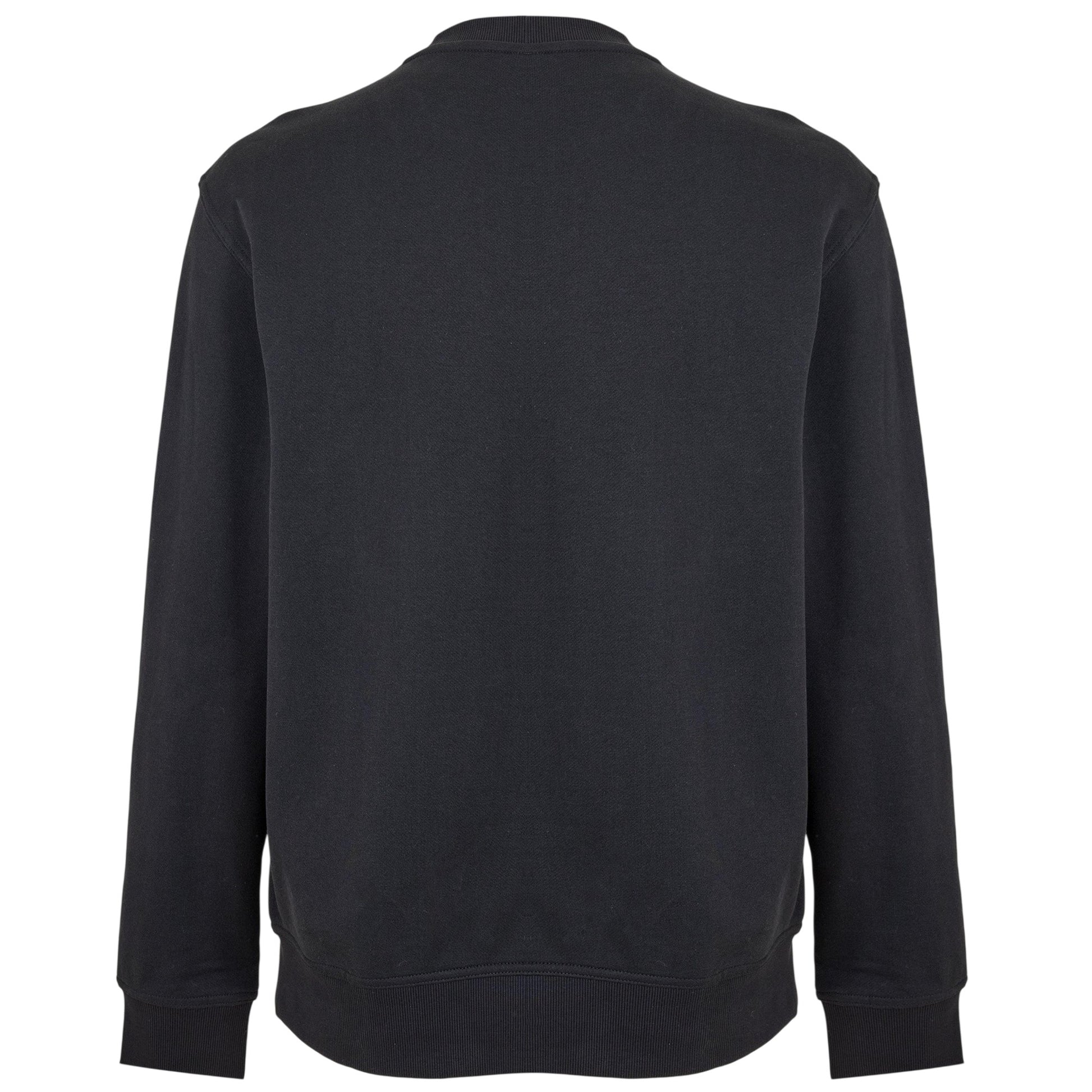 Black - Back - Boss Mens Wesmallcrew Logo Sweatshirt