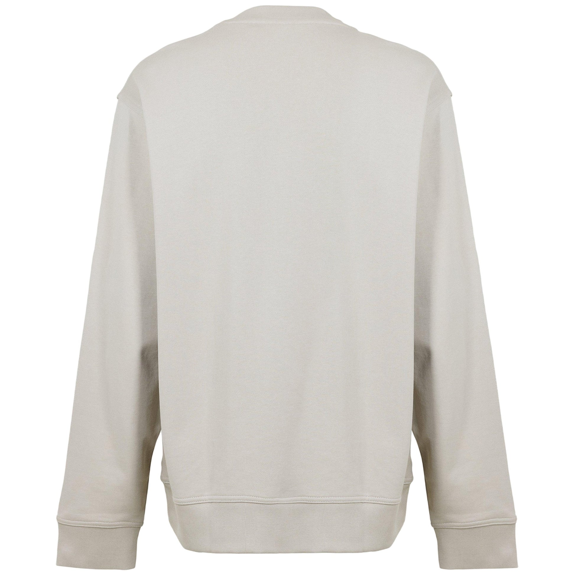 Light Beige - Back - Boss Mens Wesmallcrew Logo Sweatshirt