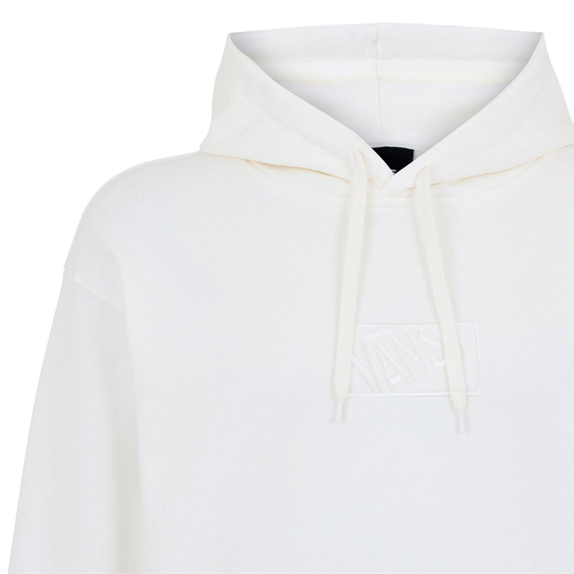 Marshmallow - Side - Vans Mens Embroidered Logo Hoodie
