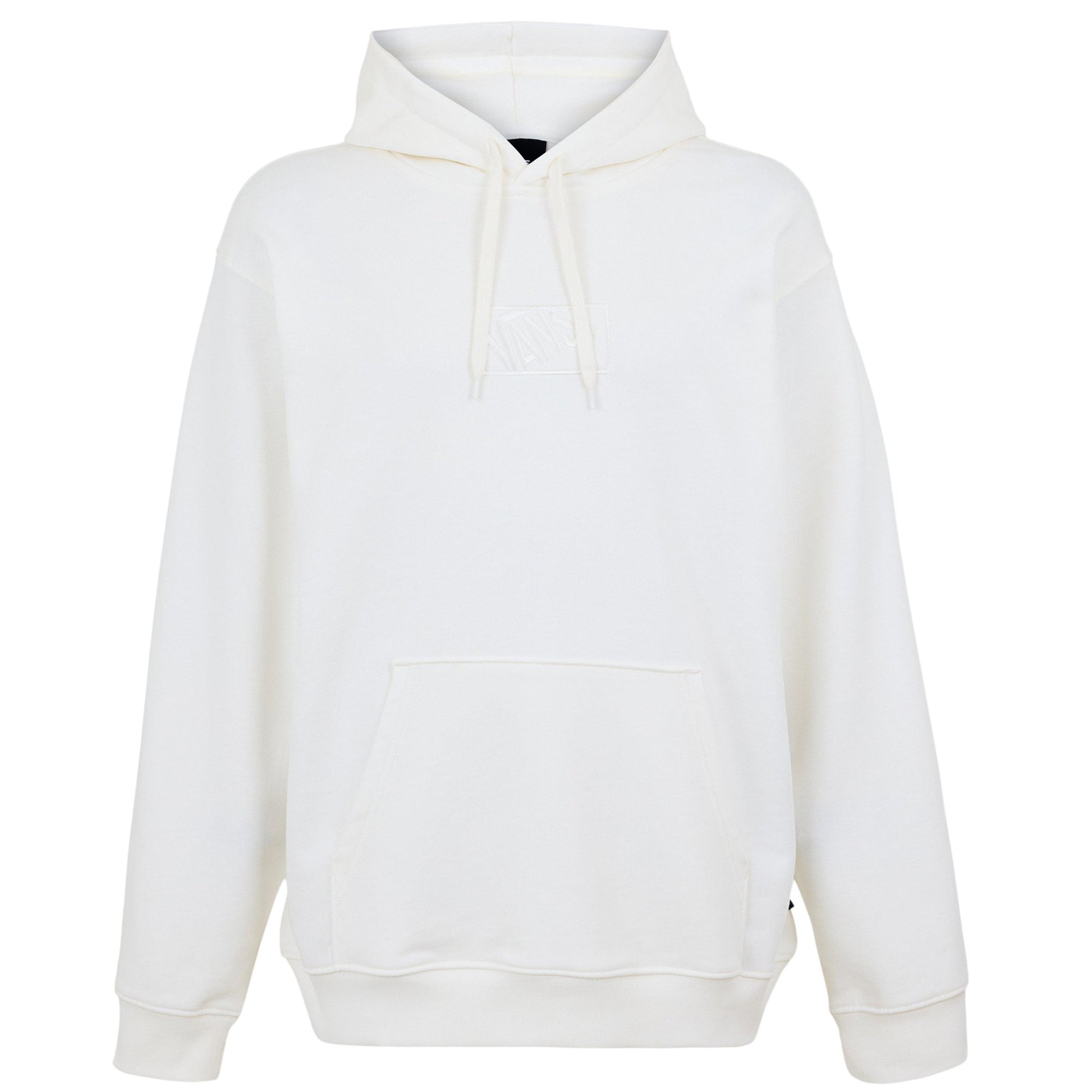Marshmallow - Front - Vans Mens Embroidered Logo Hoodie