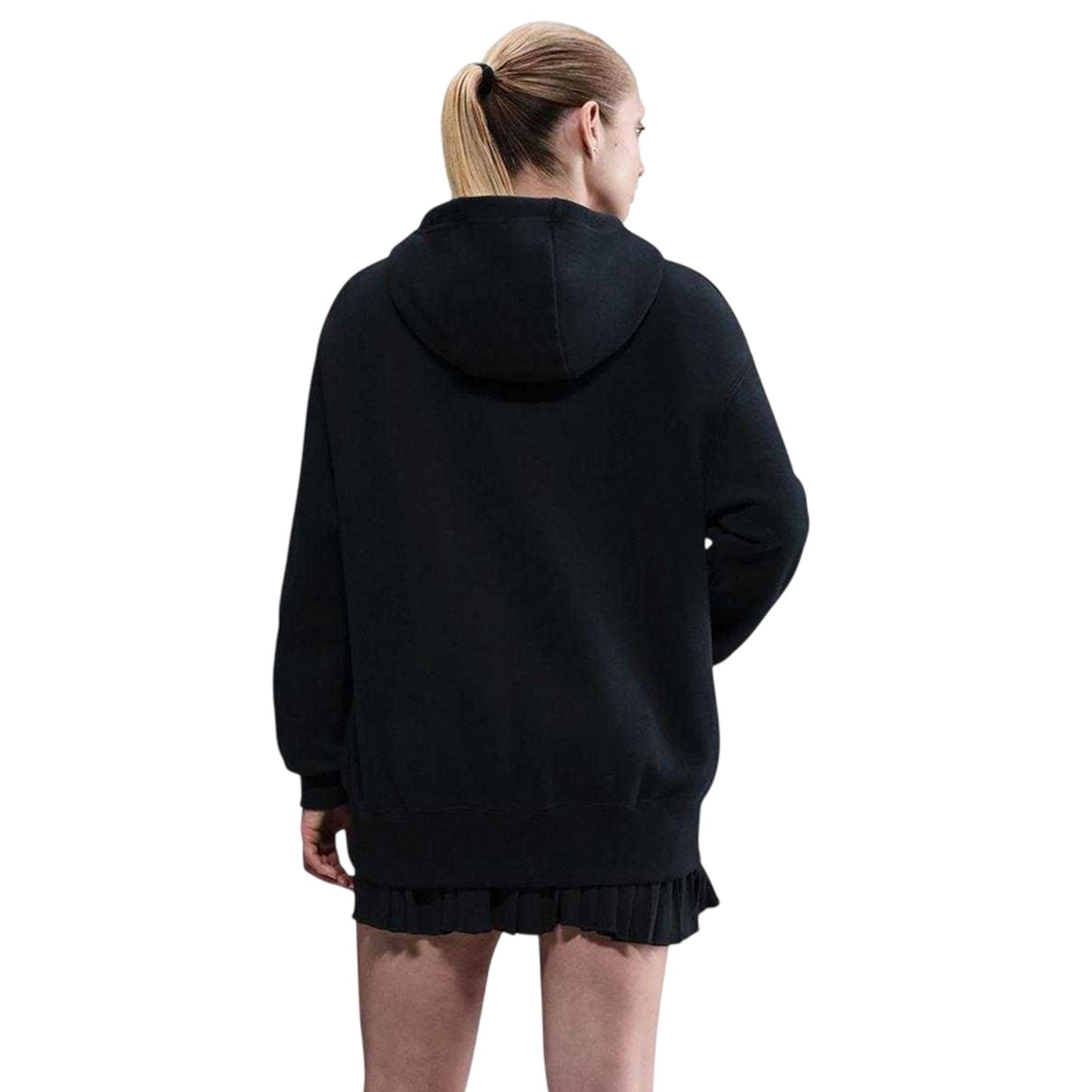 Black - Back - Nike Womens-Ladies Phoenix Fleece Hoodie