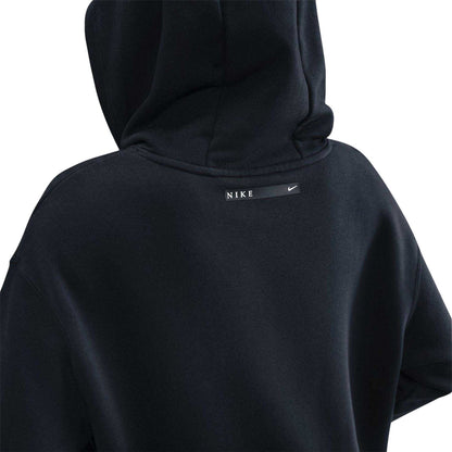 Black - Side - Nike Womens-Ladies Phoenix Fleece Hoodie