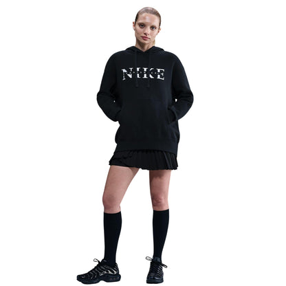 Black - Pack Shot - Nike Womens-Ladies Phoenix Fleece Hoodie
