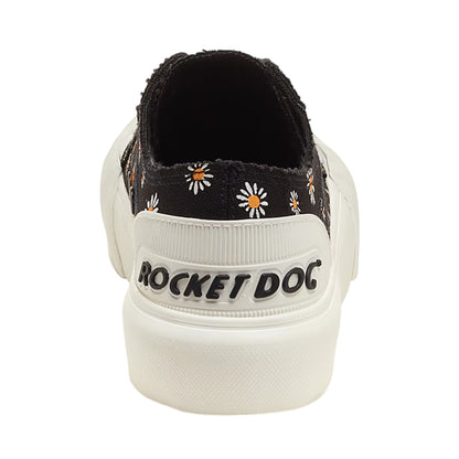Black - Back - Rocket Dog Womens-Ladies Jazzin Monroe Daisy Canvas Trainers