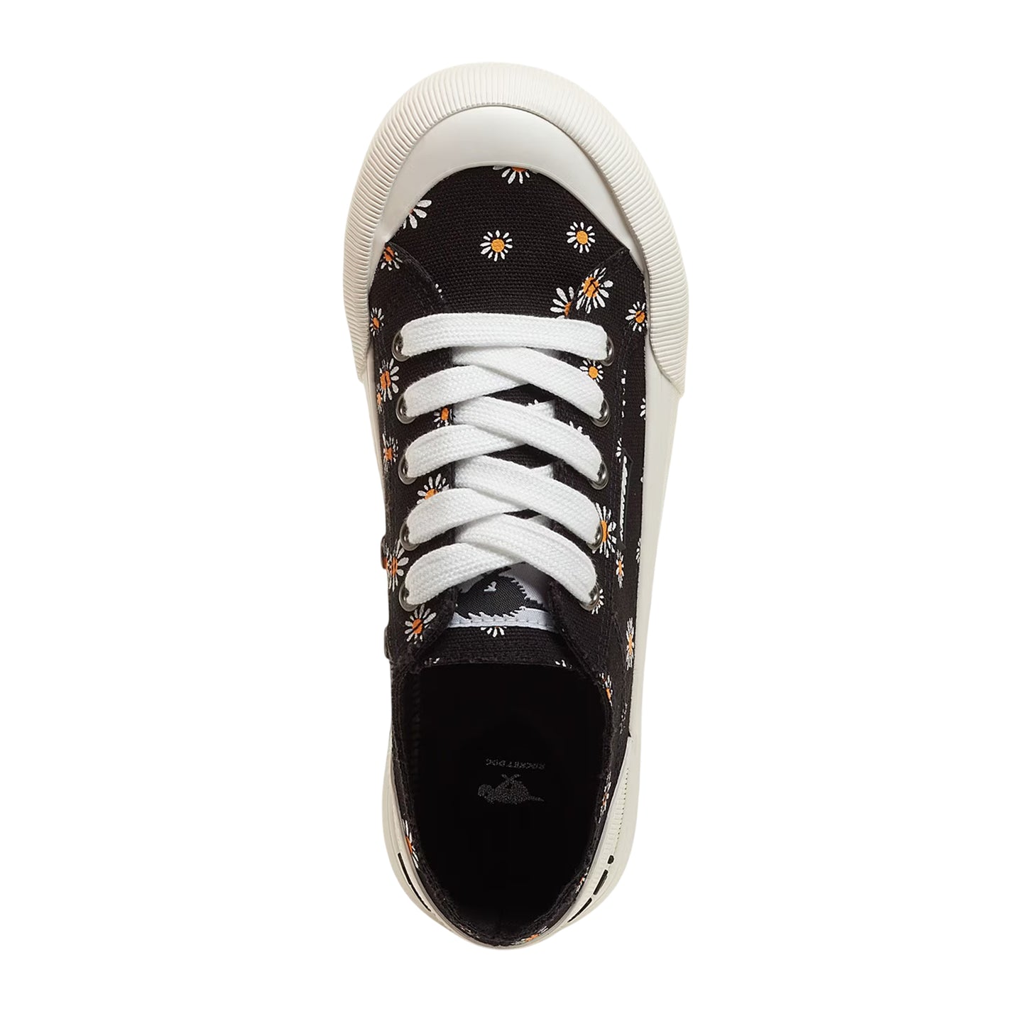 Black - Lifestyle - Rocket Dog Womens-Ladies Jazzin Monroe Daisy Canvas Trainers