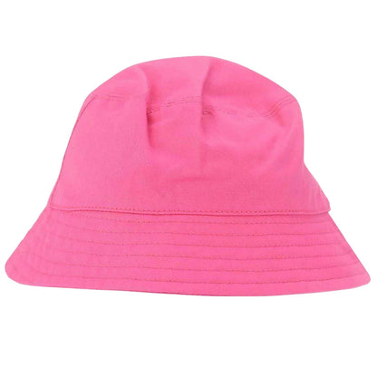 Pink - Back - Off White Canvas Bucket Hat