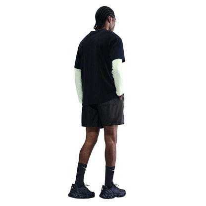 Anthracite-Volt - Back - Nike Mens Club Woven Logo Shorts