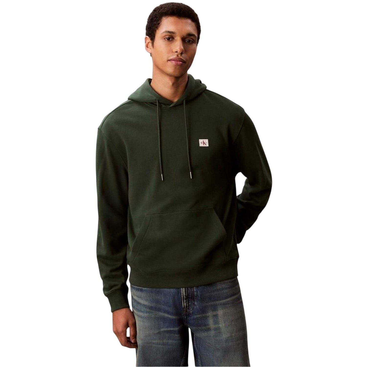 Green - Lifestyle - Calvin Klein Mens Regular Hoodie