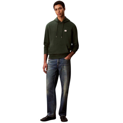 Green - Pack Shot - Calvin Klein Mens Regular Hoodie