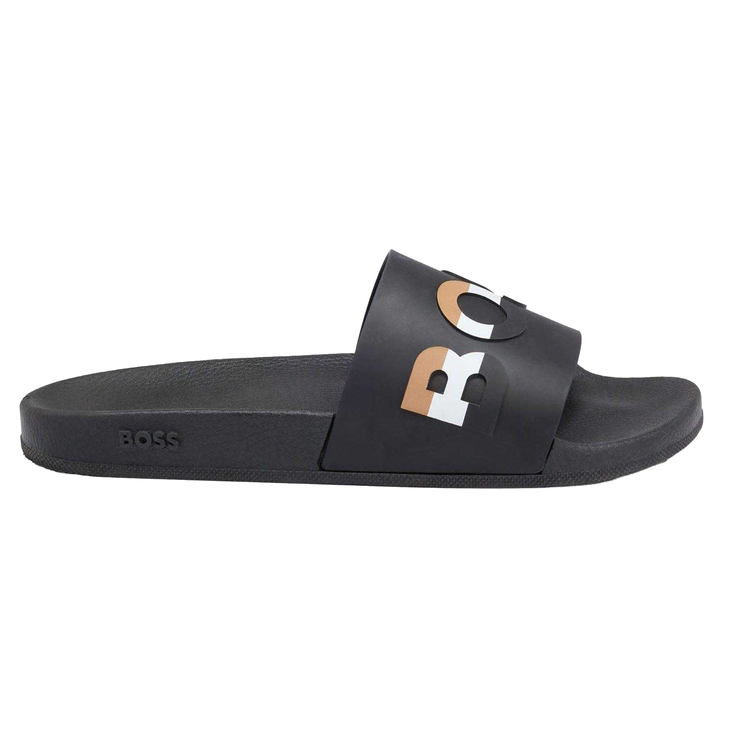 Black - Back - Boss Mens Bay Sliders