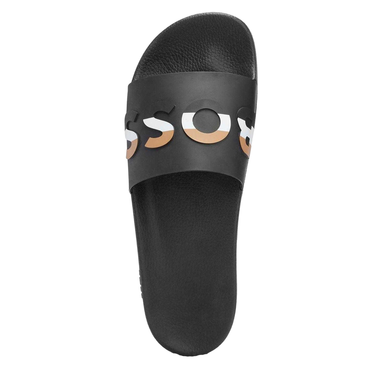 Black - Side - Boss Mens Bay Sliders