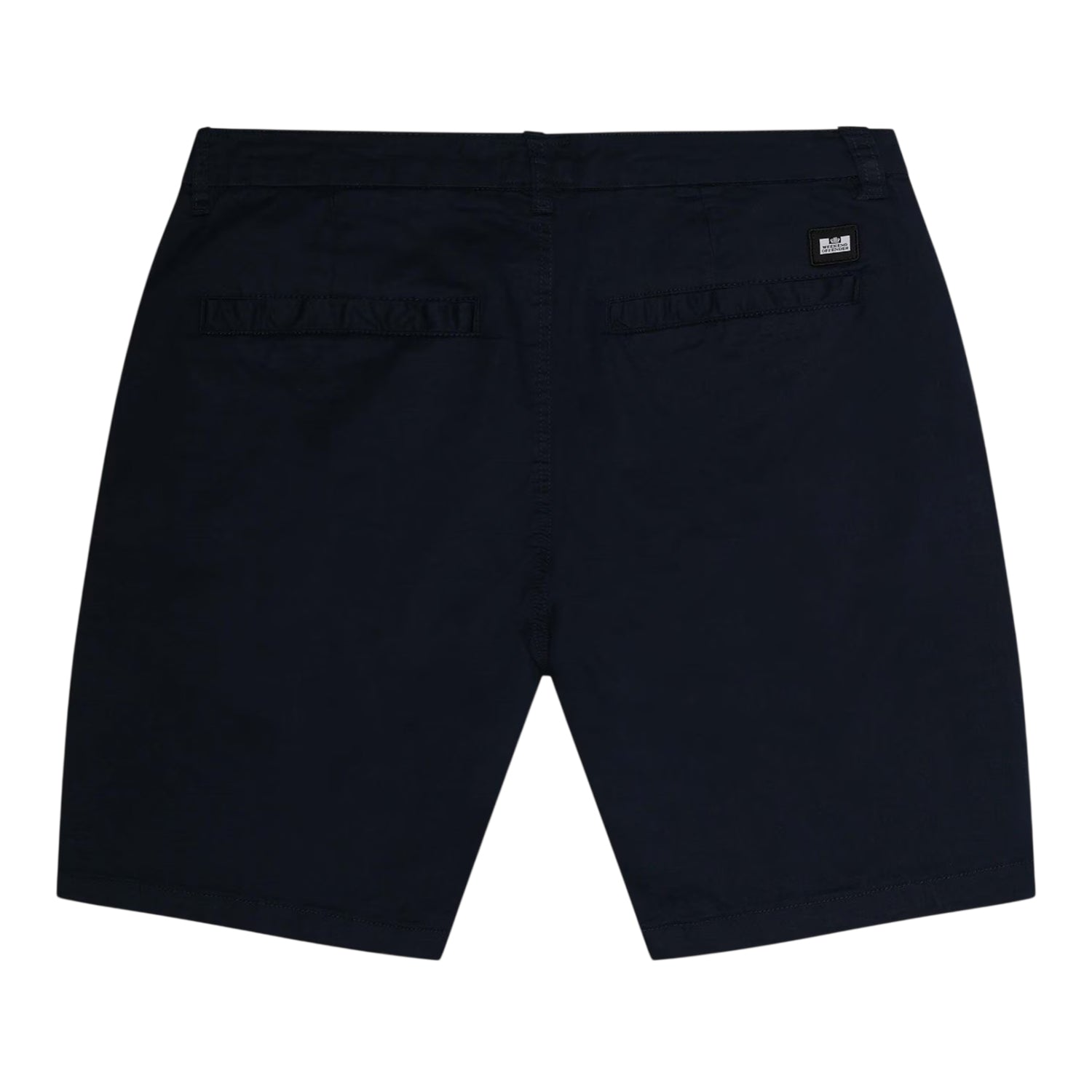 Navy - Back - Weekend Offender Mens Dillenger Twill Chino Shorts