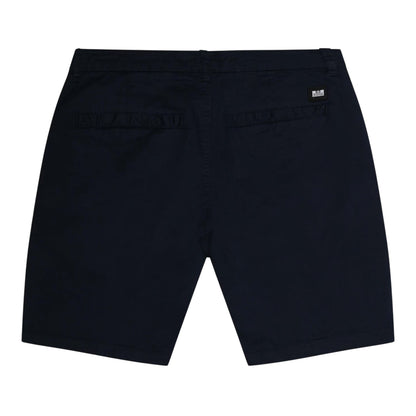 Navy - Back - Weekend Offender Mens Dillenger Twill Chino Shorts