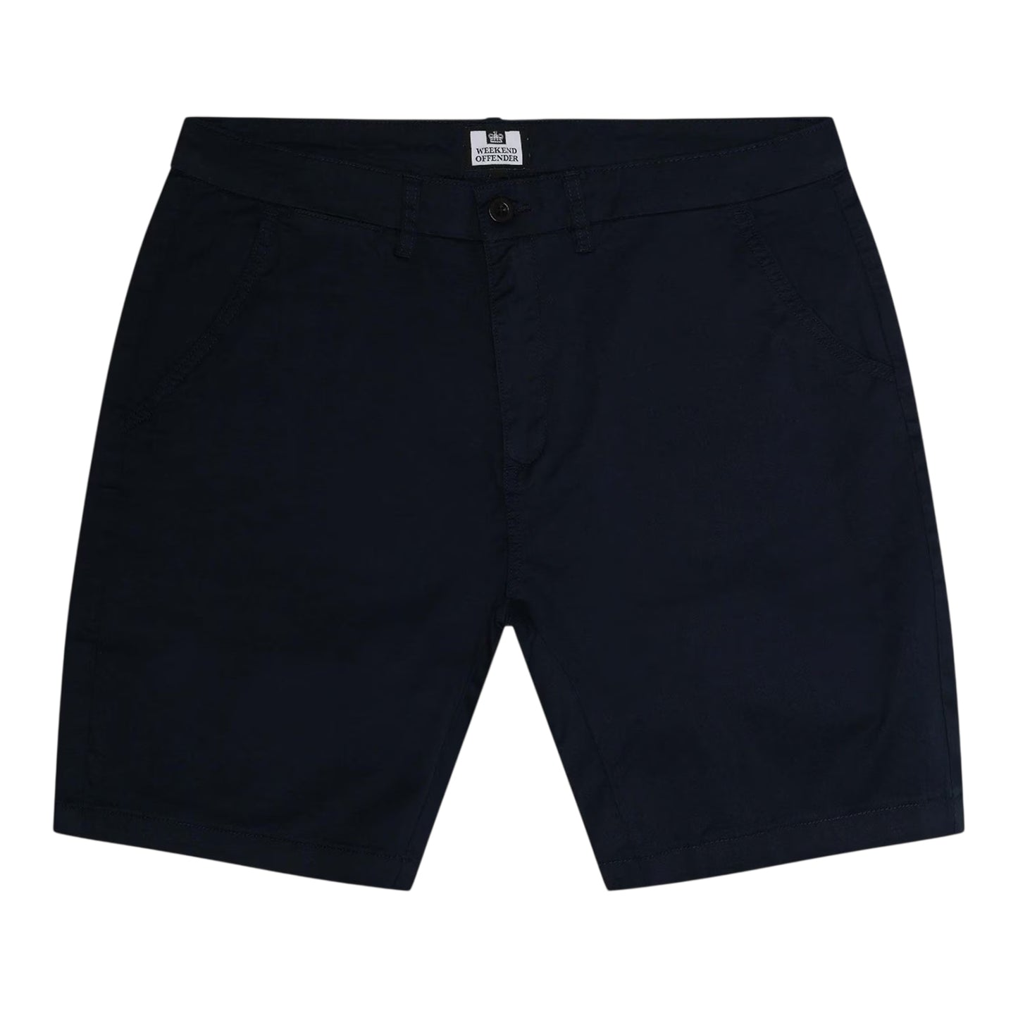 Navy - Front - Weekend Offender Mens Dillenger Twill Chino Shorts
