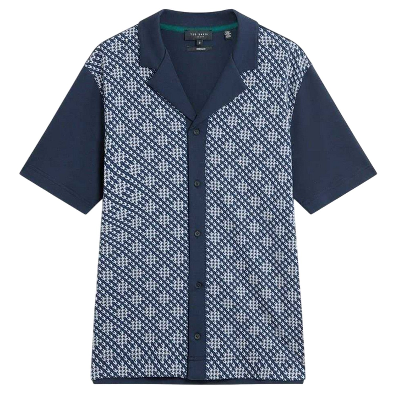 Navy - Front - Ted Baker Mens Danlibe Argyle Shirt