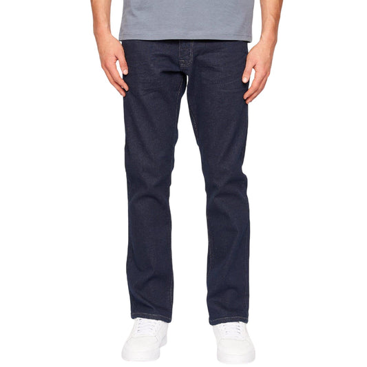 Raw - Front - Crosshatch Mens Cadman Straight Leg Jeans