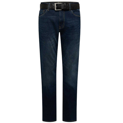 Dark Wash - Front - Crosshatch Mens Cadman Straight Leg Jeans