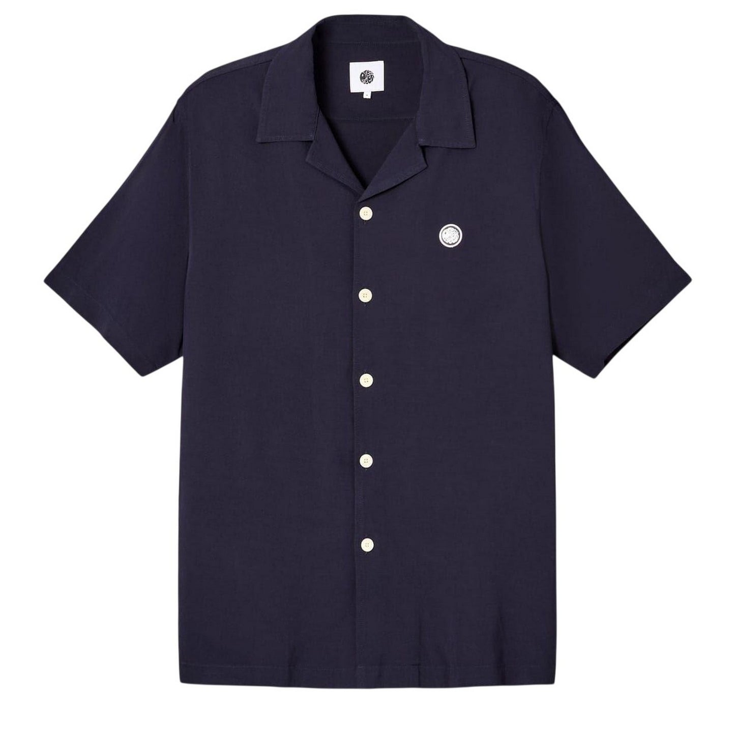 Navy - Front - Pretty Green Mens Regular Short-Sleeved Shirt
